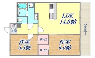 プレージュEBISUの物件間取画像